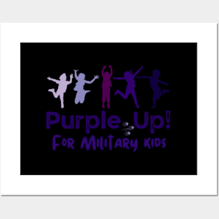 Purple Up For Military Month Of Military Child Posters and Art